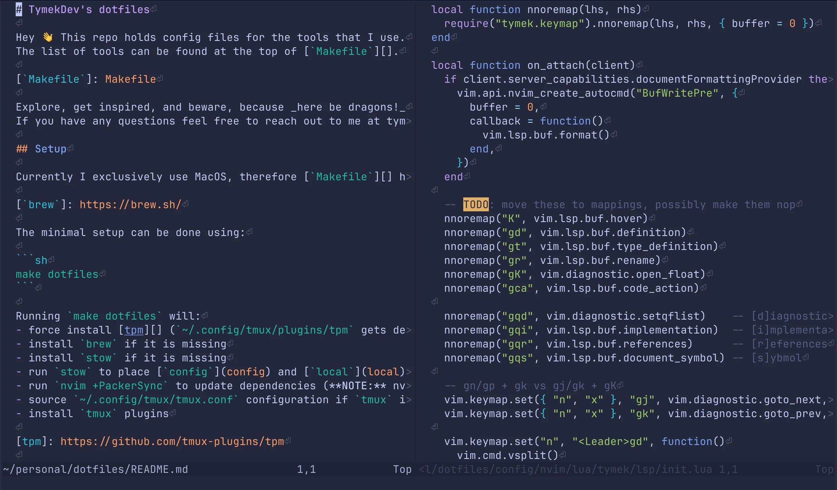 Neovim with TokyoNight colorscheme