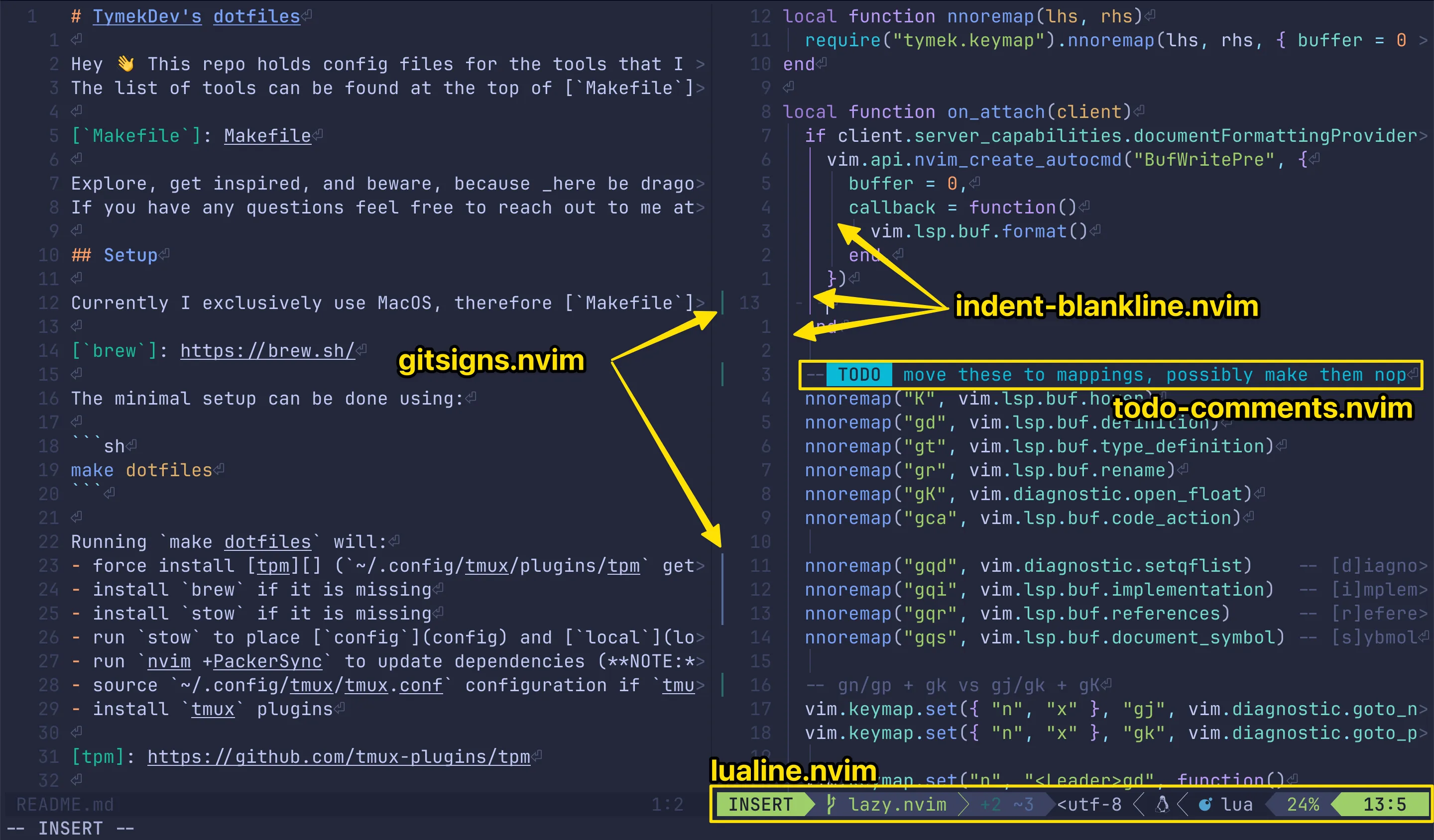 Neovim UI plugins showcase